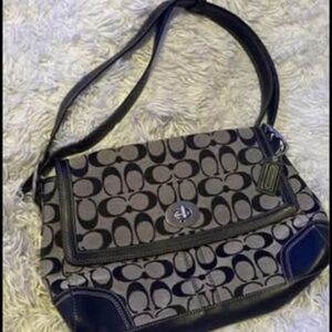Coach Signature Shoulder Bag - Black